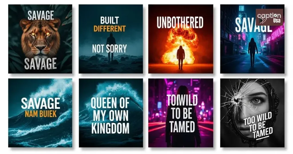 Savage Attitude Captions for Instagram