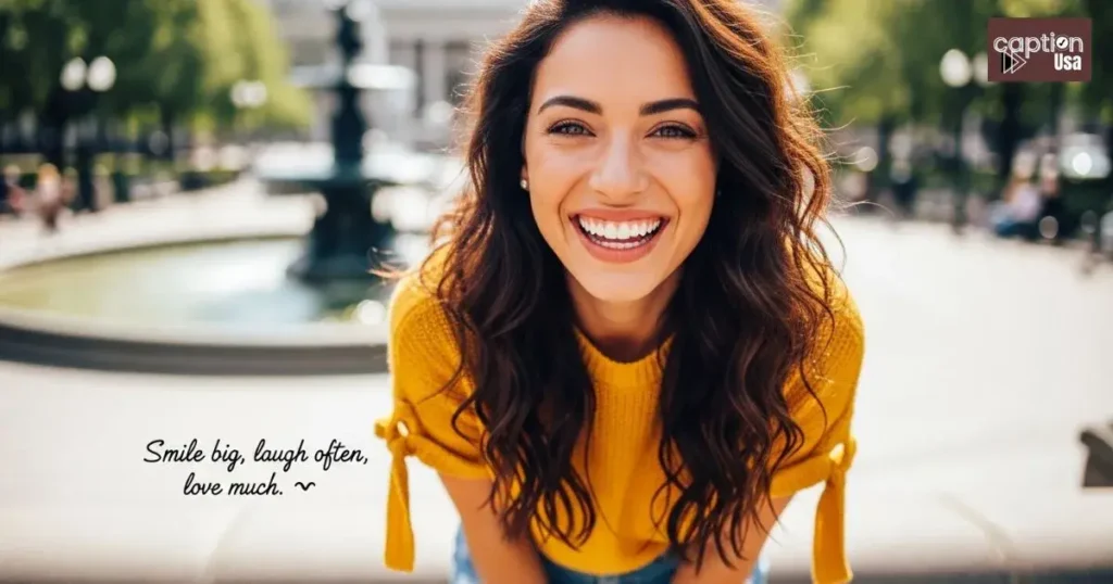 Smile Attitude Captions for Instagram