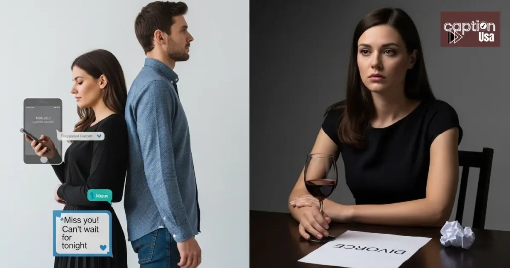 Cheating Wife Captions for Couples & Exes