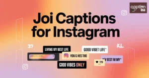 JOI Captions