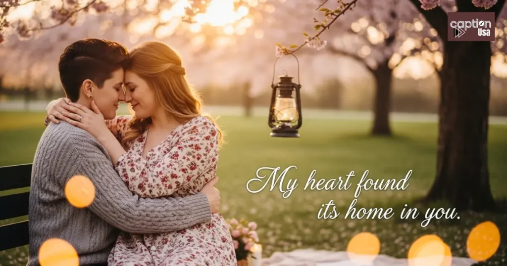 Romantic Lesbian Captions