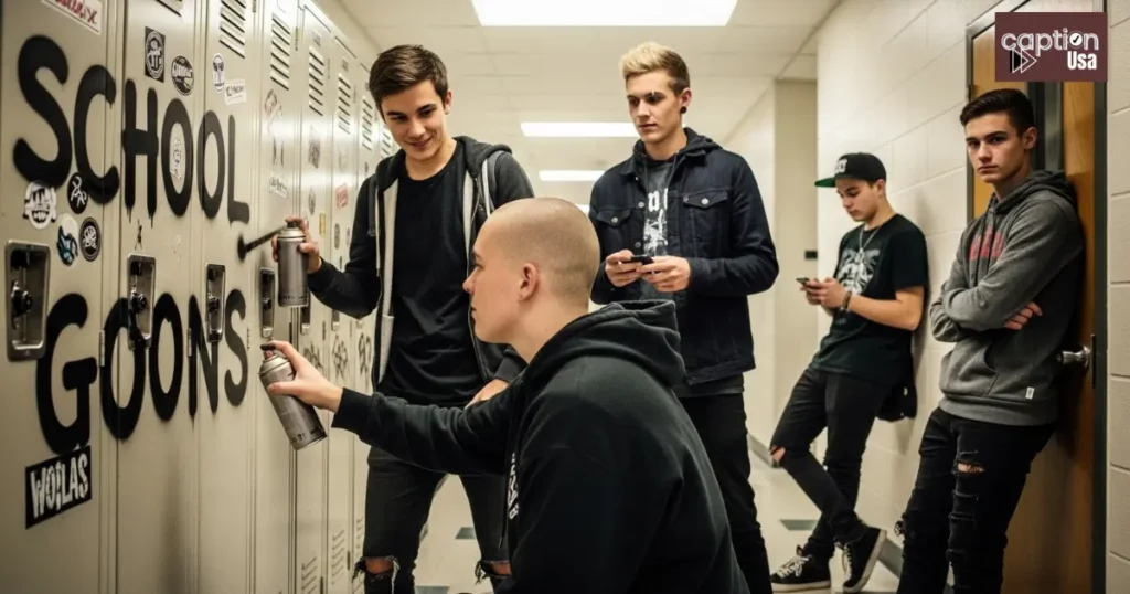 School Goon Captions