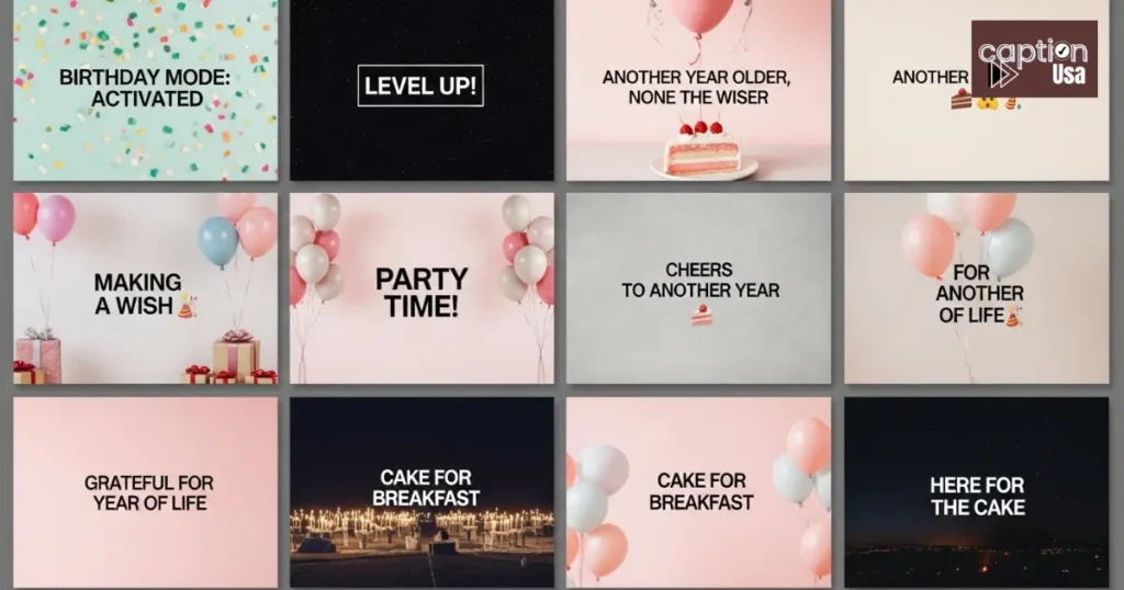 Short Birthday Captions for Instagram, TikTok, and Threads