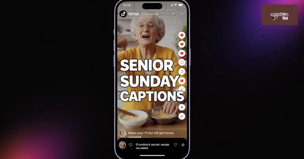 TikTok Senior Sunday Captions